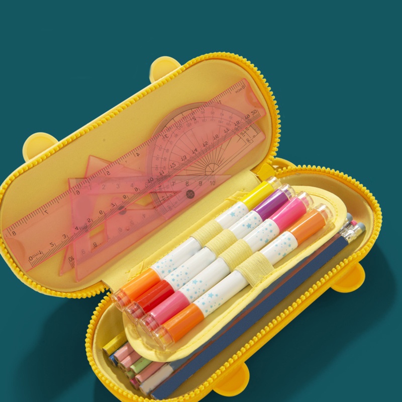 Túi Đựng Bút Cầm Tay 3 Ngăn 3 Ngăn Sức Chứa Lớn Chống Nước Cho Thanh Thiếu Niên