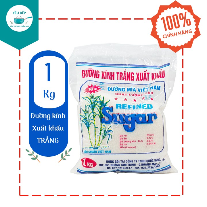 Đường kính trắng xuất khẩu 1kg