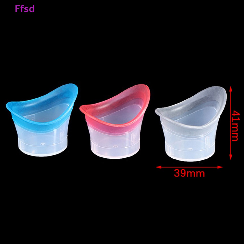 {Ffsd} Set 2 Cốc Rửa Mắt Bằng Silicon Mềm Có Thể Tái Sử Dụng Kèm Hộp * Bán Chạy