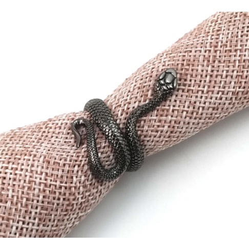 Nhẫn thời trang hình rắn phong cách Gothic cổ điển cá tính dành cho nam và nữ