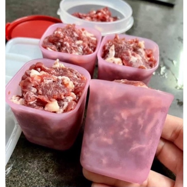 Set Hộp Nhựa Ngăn Đông 80ml Chính Hãng Tupperware - Làm Sữa Chua Đựng Hành Tỏi Gia Vị - Để Đồ Ăn Dặm Cho Bé