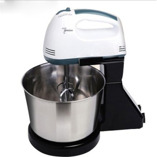 Máy đánh trứng trộn bột để bàn có xô đựng 7 tốc độ