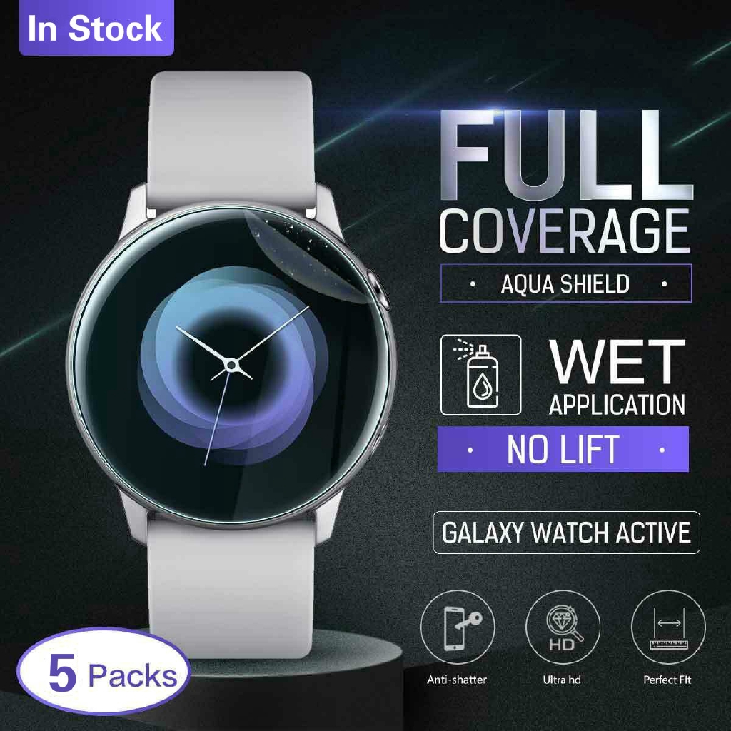 5 miếng dán màn hình trong suốt nhựa TPU cho Samsung Galaxy Watch Active