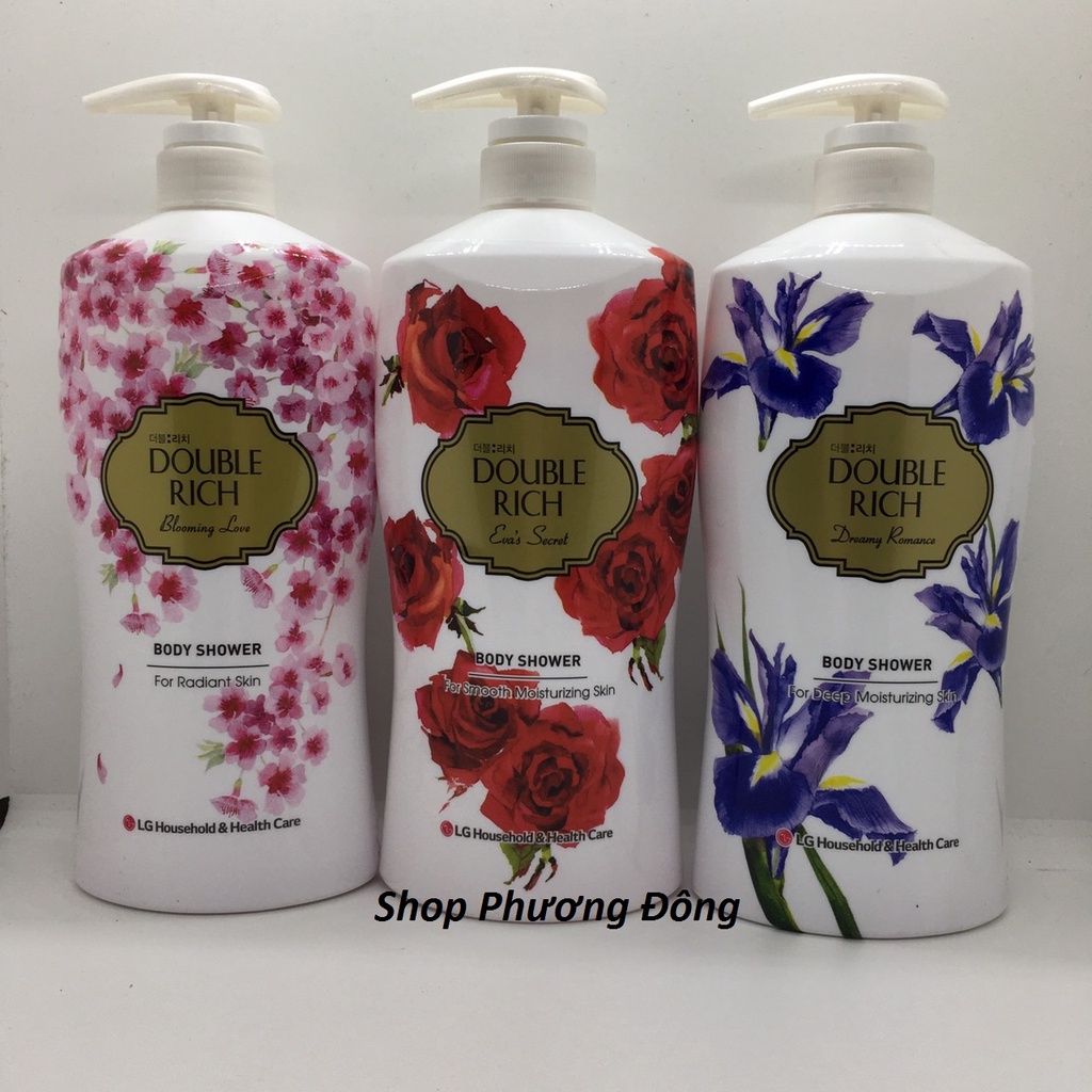 Sữa tắm dưỡng ẩm Double Rich 550ml- 800ml