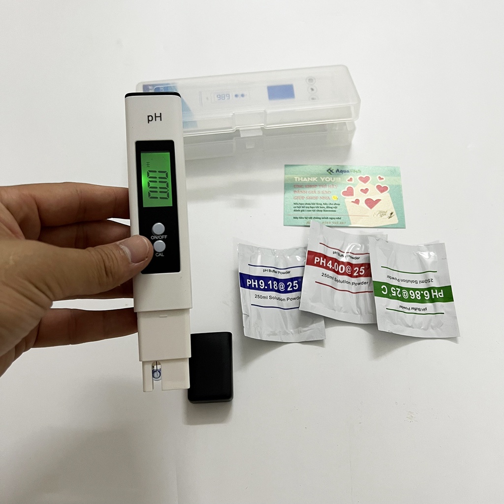 Máy Đo PH Cầm Tay Chuyên Dụng Cho Bể Cá Cảnh, Hồ Cá Koi (độ chính xác rất cao)