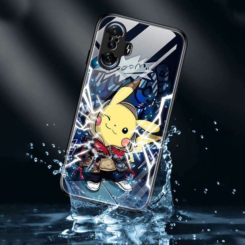 Ốp Điện Thoại Kính Cường Lực Dạ Quang Cho Oppo A5 2020 A9 2020 A5s A7 A12 F9 Realme 2 Pro Reno5 A53 Reno5 5G A3s Realme C1 A12e F11 Naruto Sasuke Anime Phone Cases