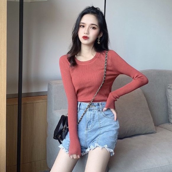 Áo Ôm Body Dài Tay Chất Thun Rere.Store A35-1