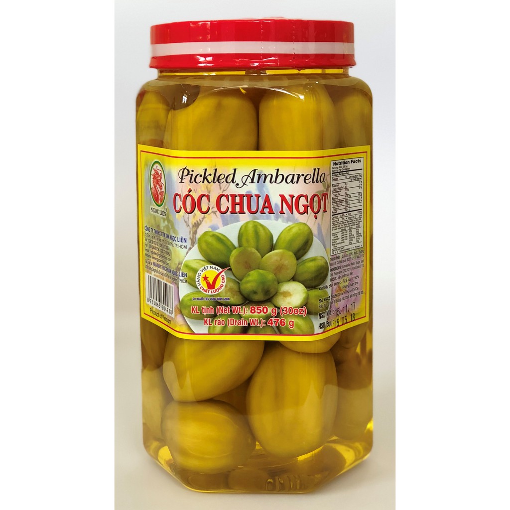 CÓC CHUA NGỌT 830G