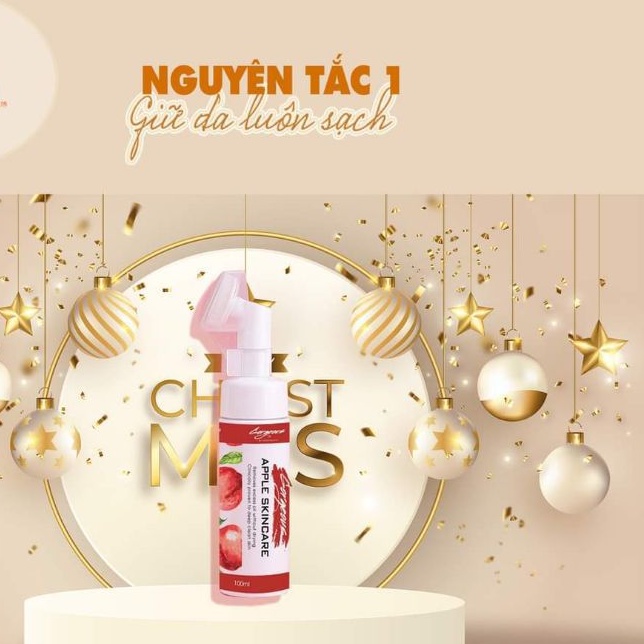 Sữa rửa mặt táo đỏ đầu cọ .