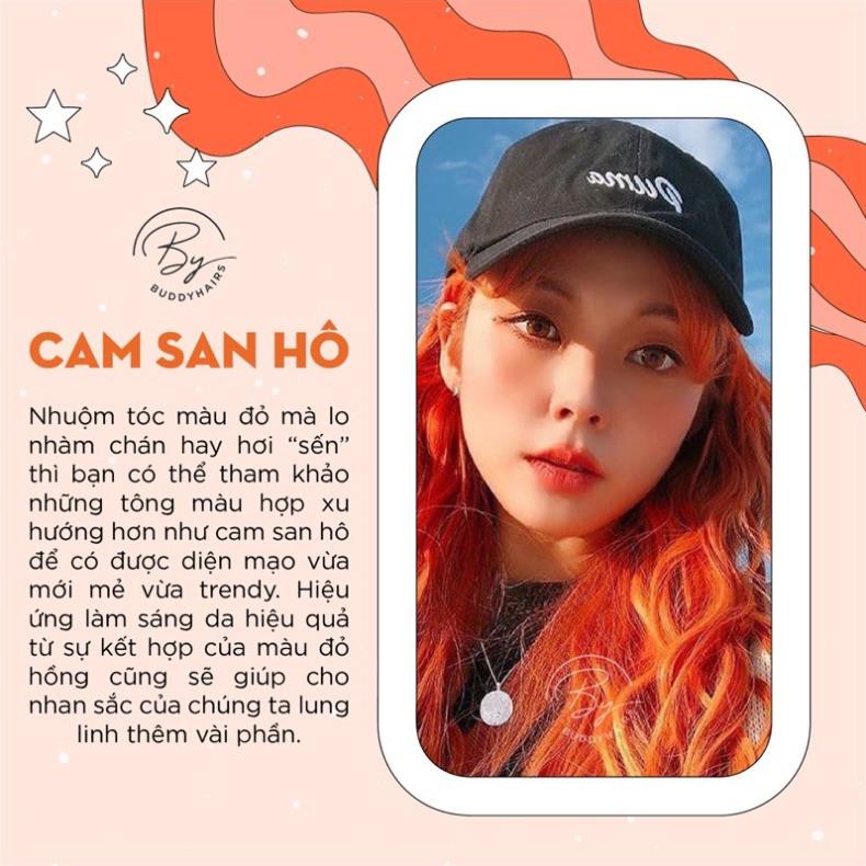 Thuốc nhuộm tóc Cam san hô / Cam sáng set đã bao gồm Thuốc nâng tone tóc của Buddyhairs , Buddyhair , Buddy.hairs