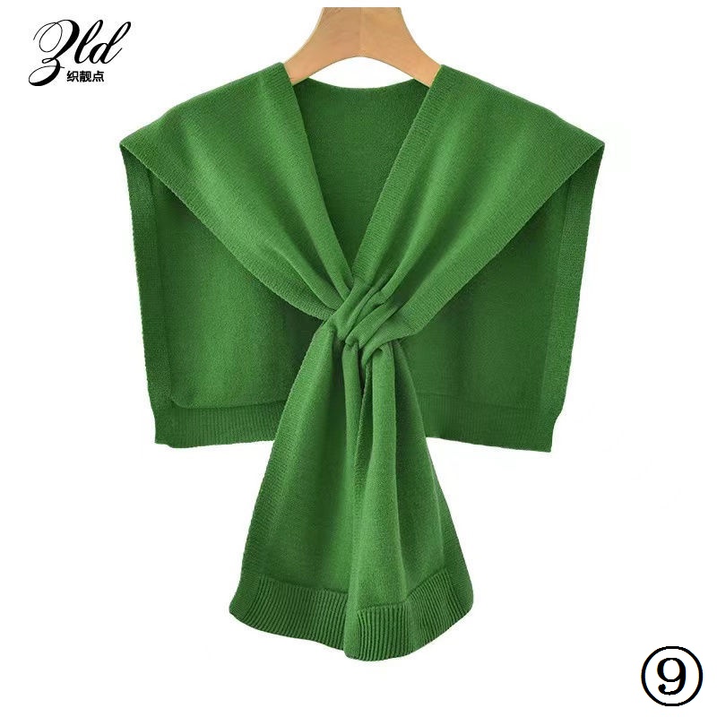 Cổ Áo Sơ Mi Len Giả Thắt Nút Cỡ Nhỏ Thời Trang Xuân Hè Cho Nữ