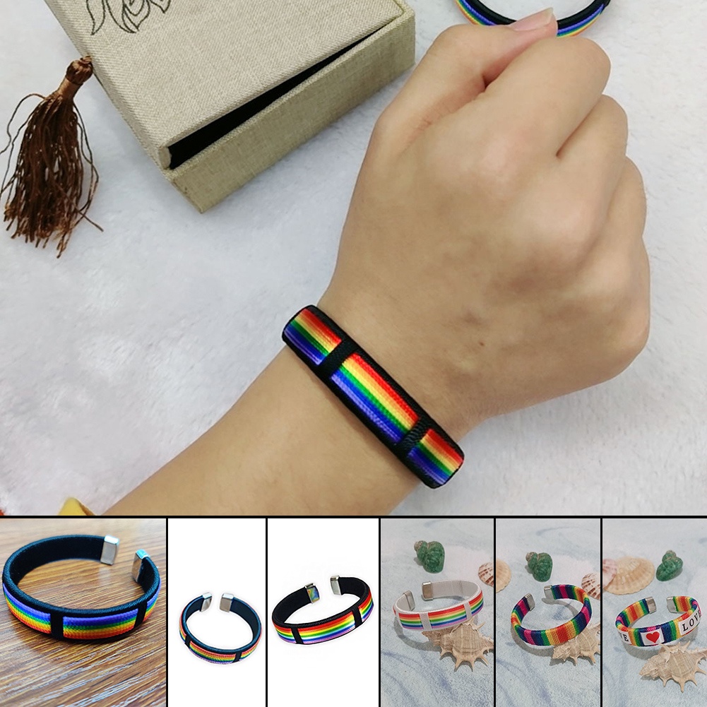 Vòng Đeo Tay Màu Cầu Vồng Thời Trang Xu Hướng Cho Cặp Đôi