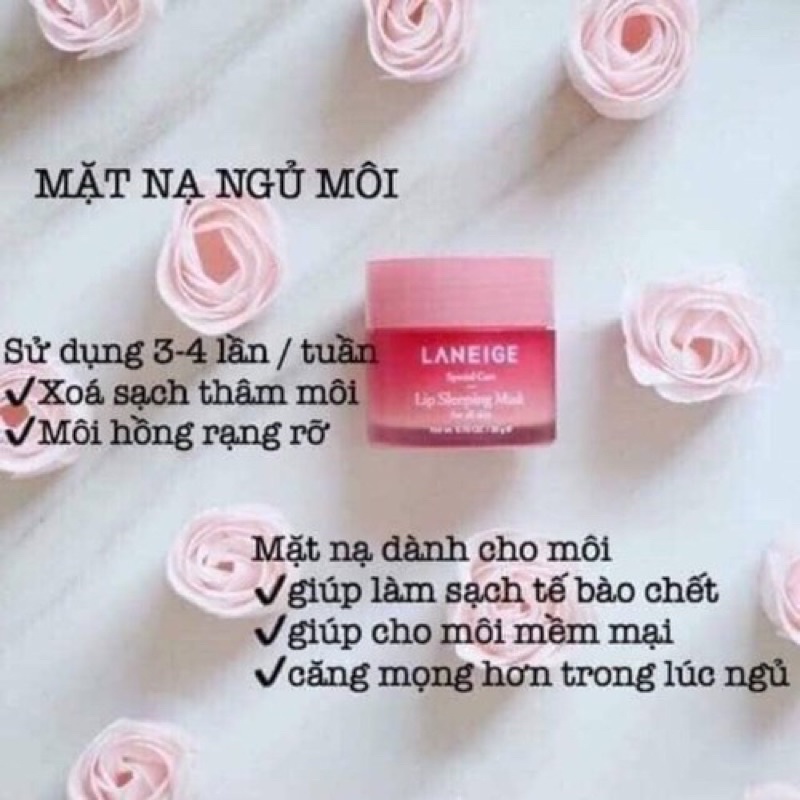 Ủ HỒNG MÔI LÀM MỀM MÔI LANEIGE 3g-8g