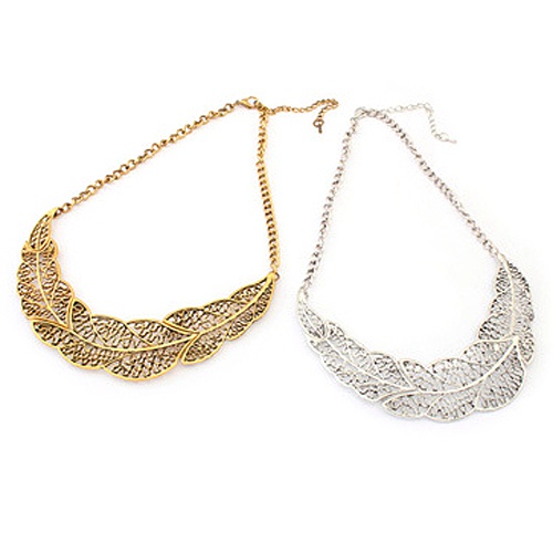 Dây chuyền mặt chiếc lá vintage cho nữ