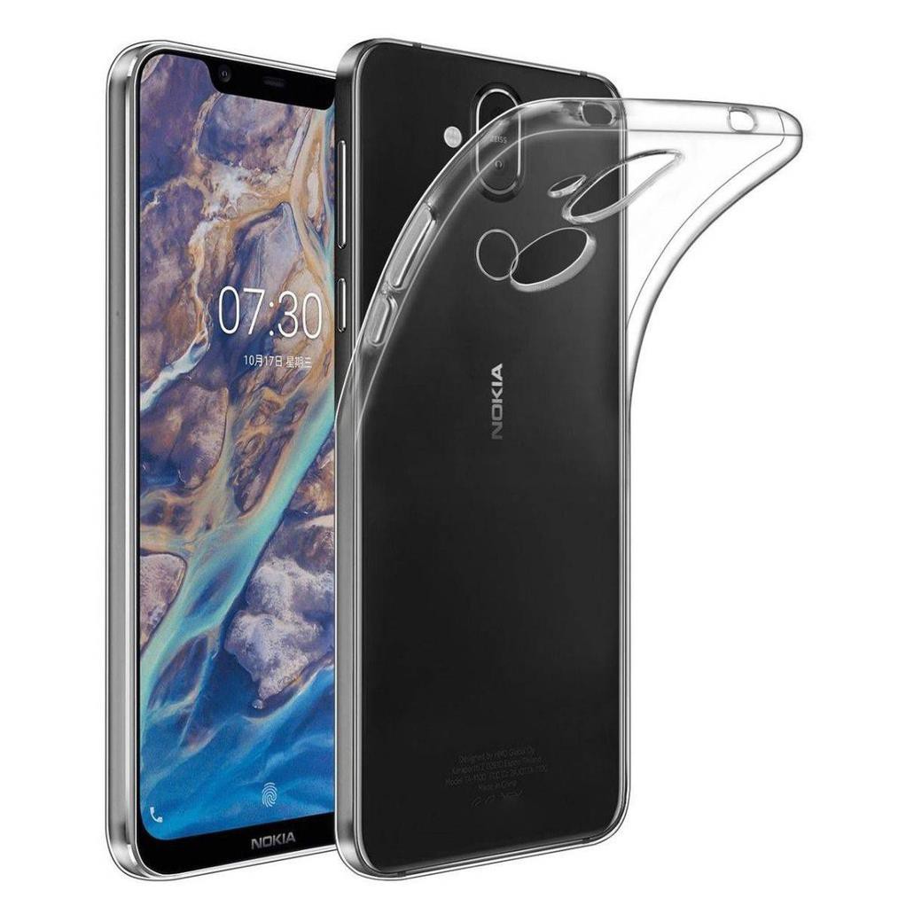 [BH 1 ĐỔI 1] Ốp lưng silicon dẻo trong suốt cho Nokia 8.1 Plus / Nokia X8 mỏng 0.6mm chính hãng Ultra Thin