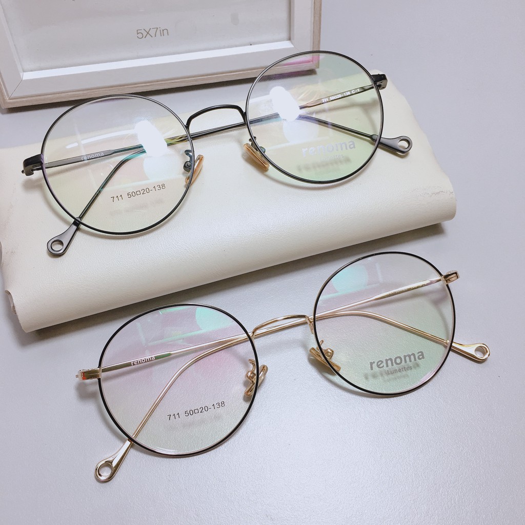 Gọng kính cận mắt tròn Hàn Quốc 711