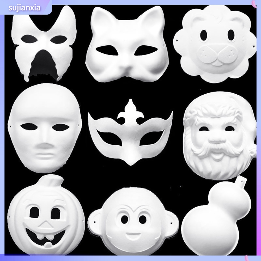Mặt Nạ Hóa Trang Màu Trơn Diy Cho Bé