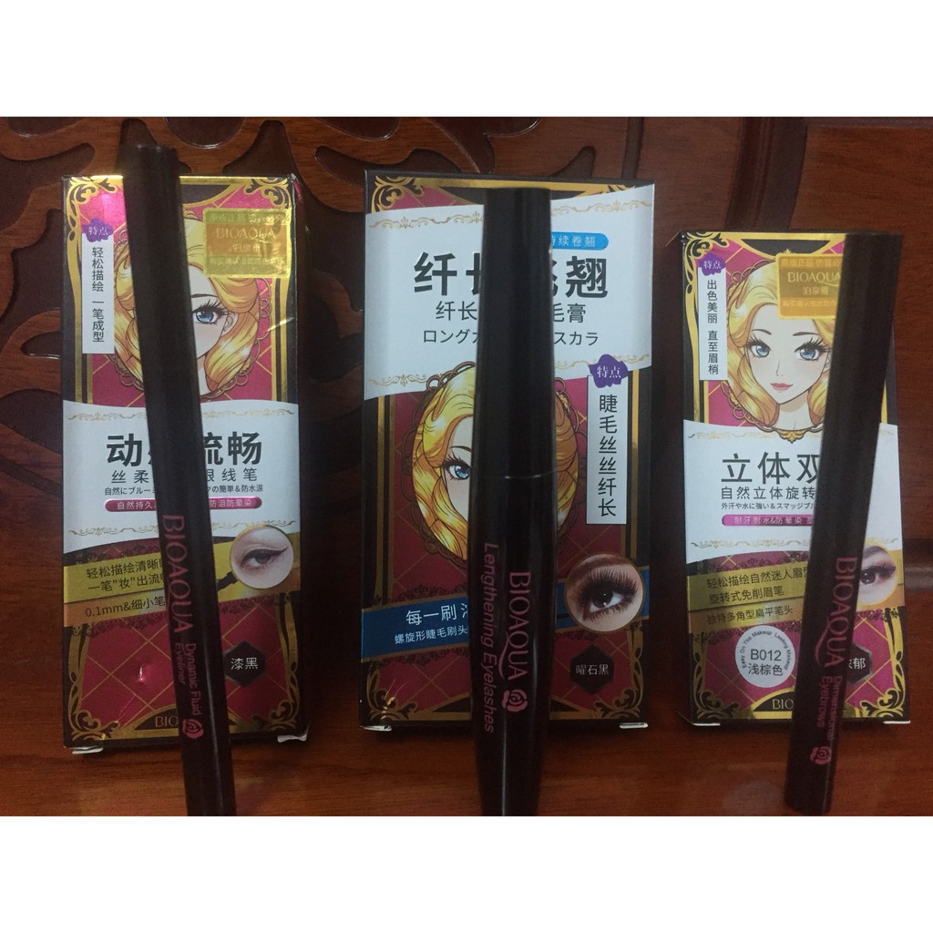 COMBO 3 MÓN TRANG ĐIỂM MẮT BIOAQUA | BigBuy360 - bigbuy360.vn