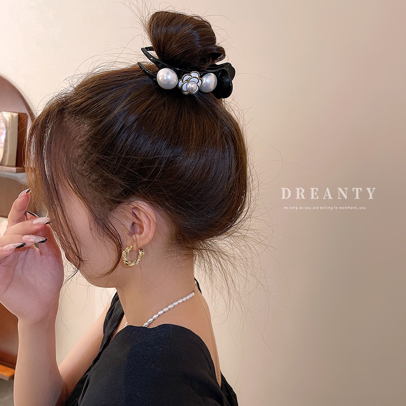 Kẹp Tóc Hình Hoa Đính Ngọc Trai Phong Cách Mori Hàn Quốc Thời Trang Cho Nữ