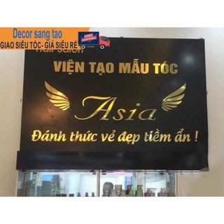 Chữ alu gương trang trí tường có cắt theo yêu cầu