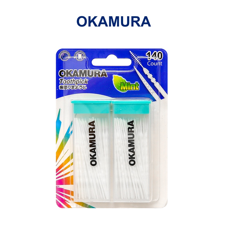 Tăm nhựa Okamura Nhật Bản (Bịch 120 cây/140 cây) DAMIN