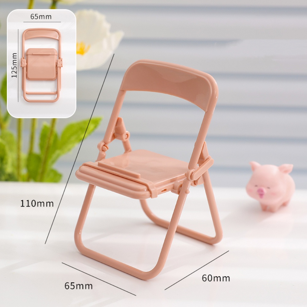 Giá đỡ điện thoại dạng ghế gấp lười màu sắc đáng yêu có thể điều chỉnh