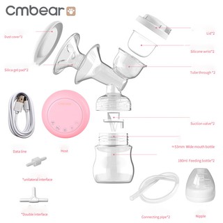 Máy hút sữa điện đôi Cmbear ZRX-0628