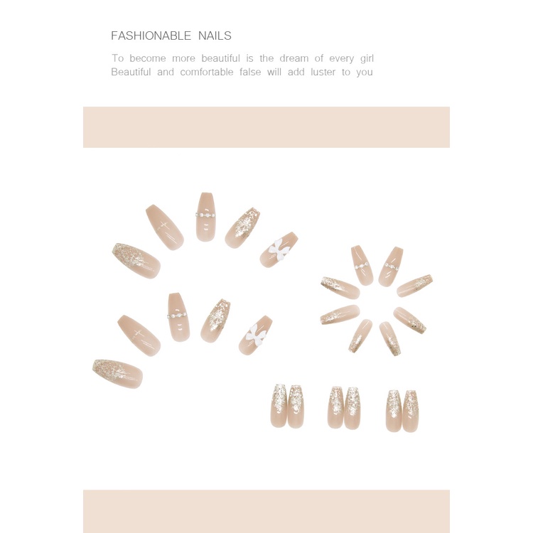 Miếng Dán Trang Trí Móng Tay Hình Nơ Dễ Tháo