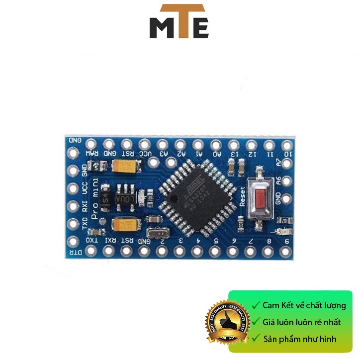 Arduino Pro Mini 5V 16Mhz và Arduino Pro Mini 3.3V 8Mhz ( board phát triển arduino promini)