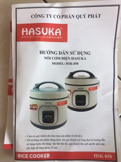 Nồi cơm HASUKA HSK-858 (bảo hành 12 tháng)