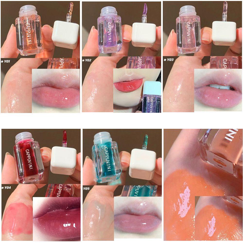 CACTU Son Dưỡng Môi Màu Bóng Tráng Gương Trang Điểm Tiện Dụng