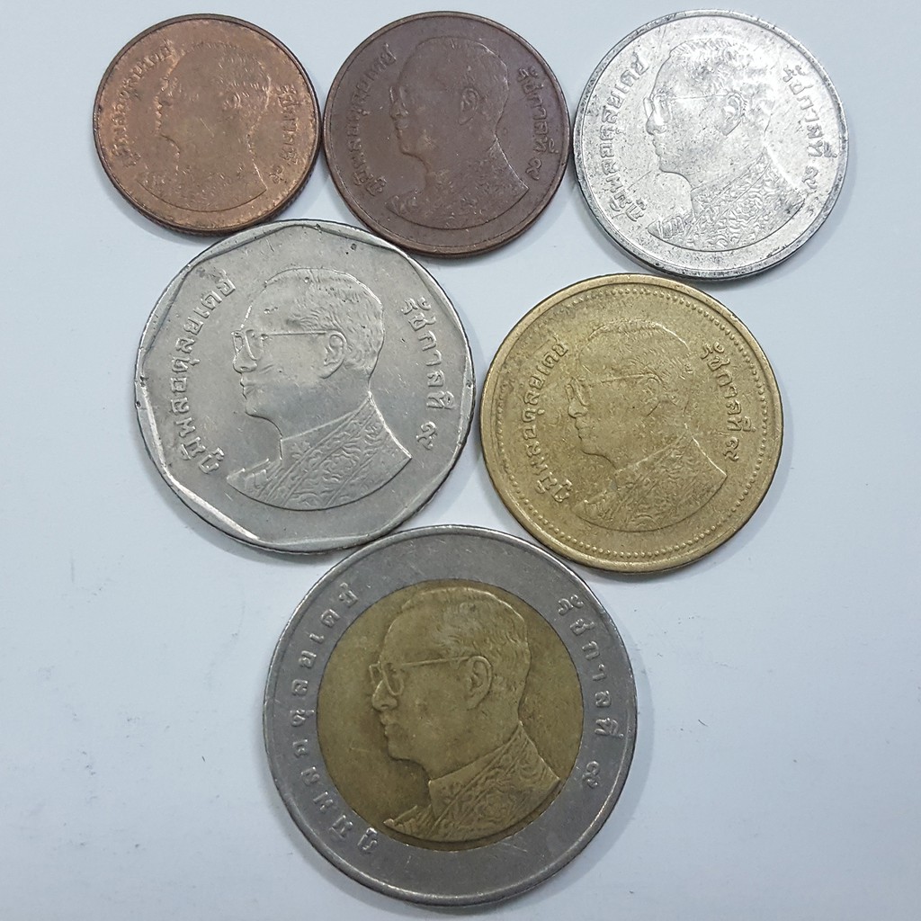 Trọn bộ 6 đồng xu Thái Lan (Thailand) phát hành 1986-Nay | BigBuy360 - bigbuy360.vn