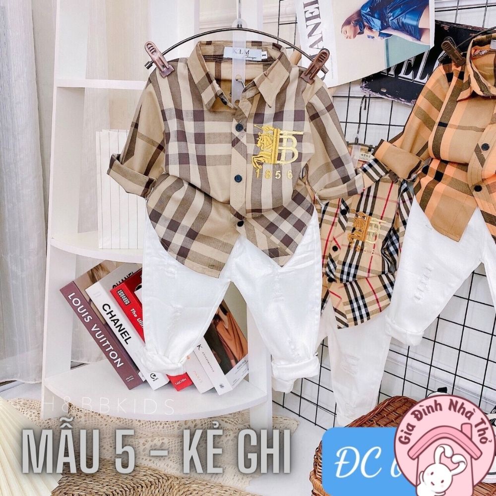 Thông tin về Áo sơmi bé trai chất thoáng mát đi học đi chơi đều đẹp size từ 9-20kg