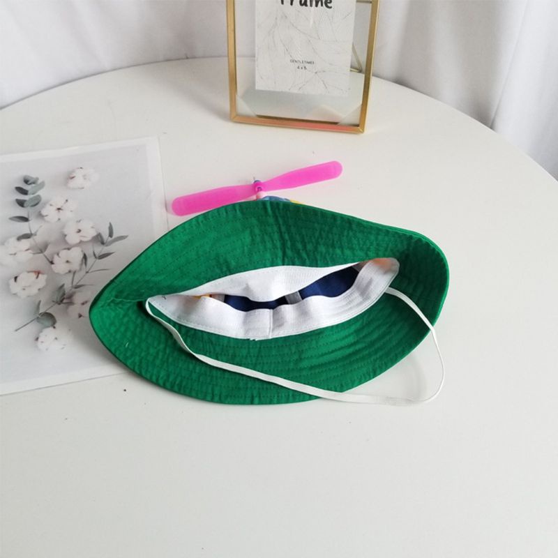 Nón Bucket Chất Liệu Cotton Thời Trang Đi Biển Mùa Hè Cho Bé