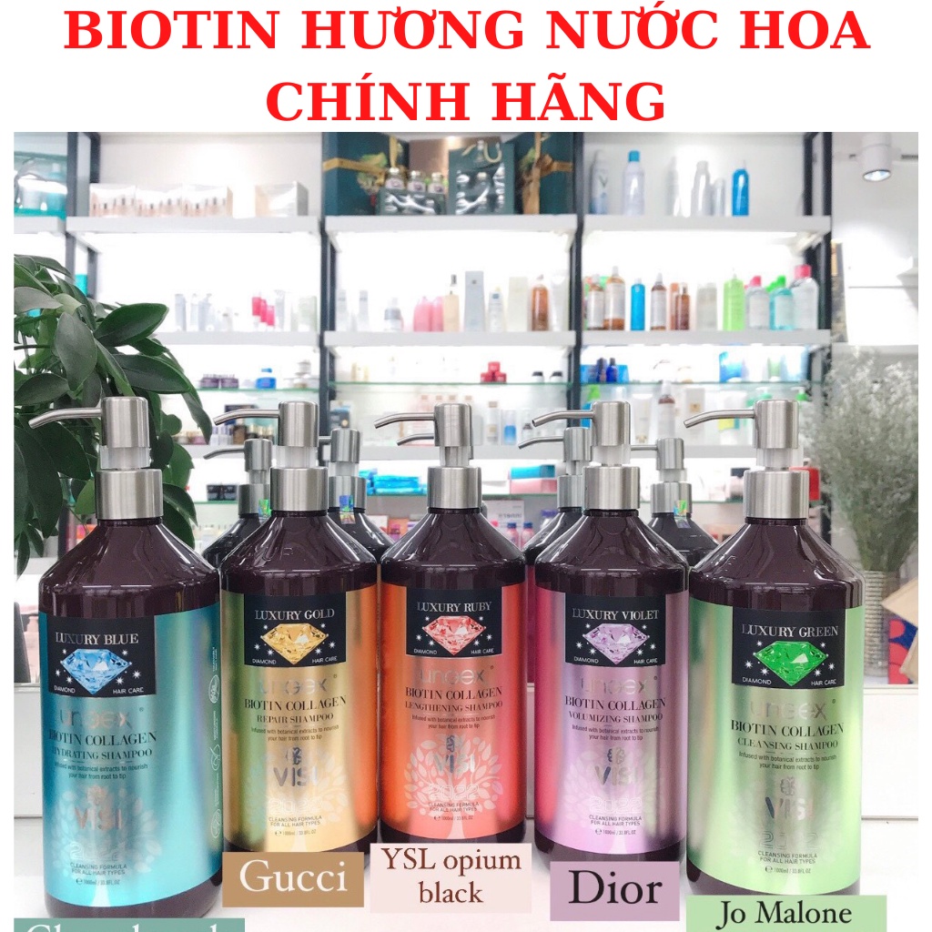Dầu Gội Xả BIOTIN & COLLAGEN Luxury Perfum - Hương Nước Hoa Đủ 5 Mùi