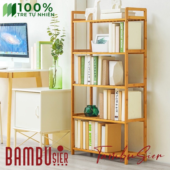 [BAMBOO] Kệ nhà bếp đa năng - kệ gỗ tre để lò vi sóng và đồ dùng nhà bếp, để sách trang trí phòng khách [VERONIA]