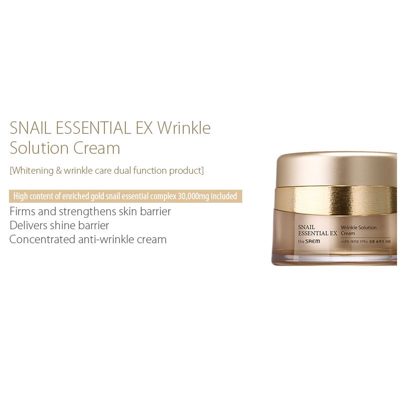 Snail Essential EX Wrinkle Solution Cream 50ml