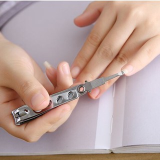 Bấm móng tay inox kèm dũa móng