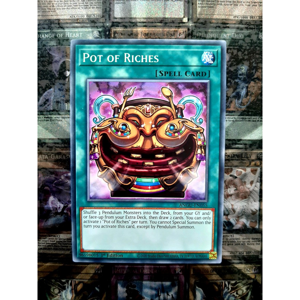 Thẻ Bài Yugioh Spell Pot of Riches - ANGU-EN055 - Rare