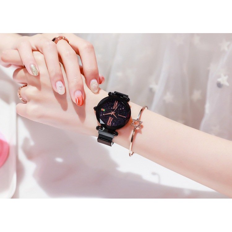 SIÊU XINH + MIỄN SHIP - Đồng Hồ Nữ Sang Chảnh DIMINI Ulzzang Dây Nam Châm Lụa