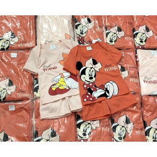Sbg356 - set 2 bộ đùi bé gái mickey donald cam hồng
