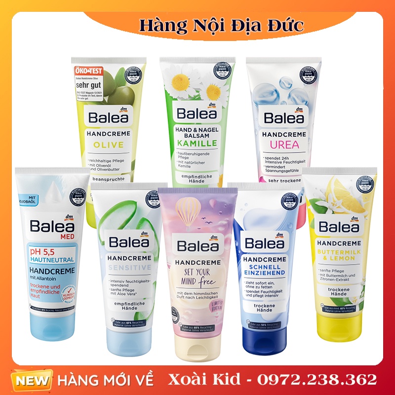 Kem dưỡng da tay Balea của Đức - DATE MỚI NHẤT