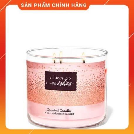 [HÀNG USA] Nến thơm 3 bấc Bath and Body Works A Thousand Wishes 411g