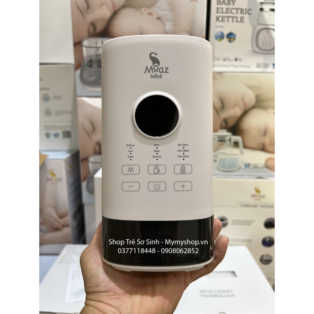Máy hâm sữa siêu tốc thông minh Moaz Bebe MB033 - Bảo hánh chính hãng