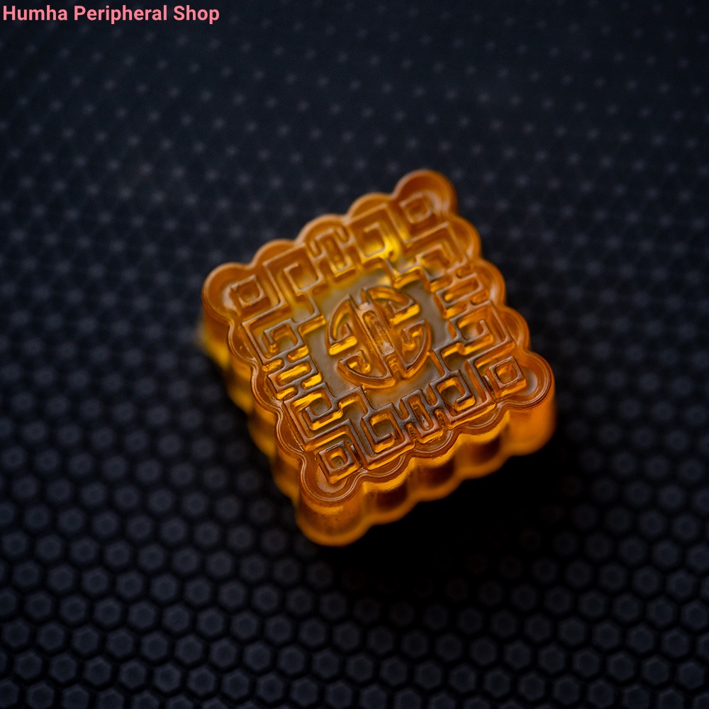 Artisan keycap Hộp Đựng Chìa Khóa Cơ Khí Resin Thủ Công Hình Bánh Trung Thu Đáng Yêu Tùy Chỉnh ESC keycap