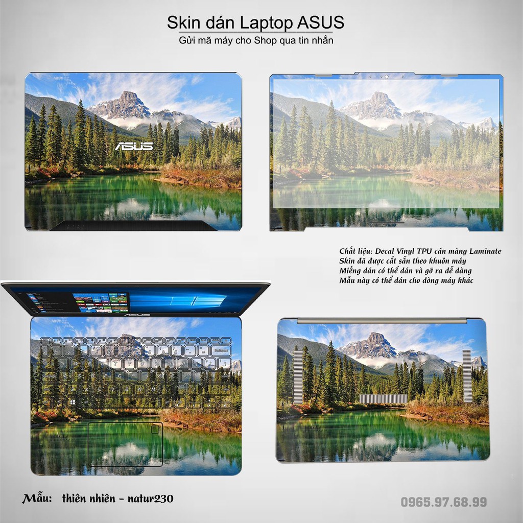 Skin dán Laptop Asus in hình thiên nhiên nhiều mẫu 9 (inbox mã máy cho Shop)