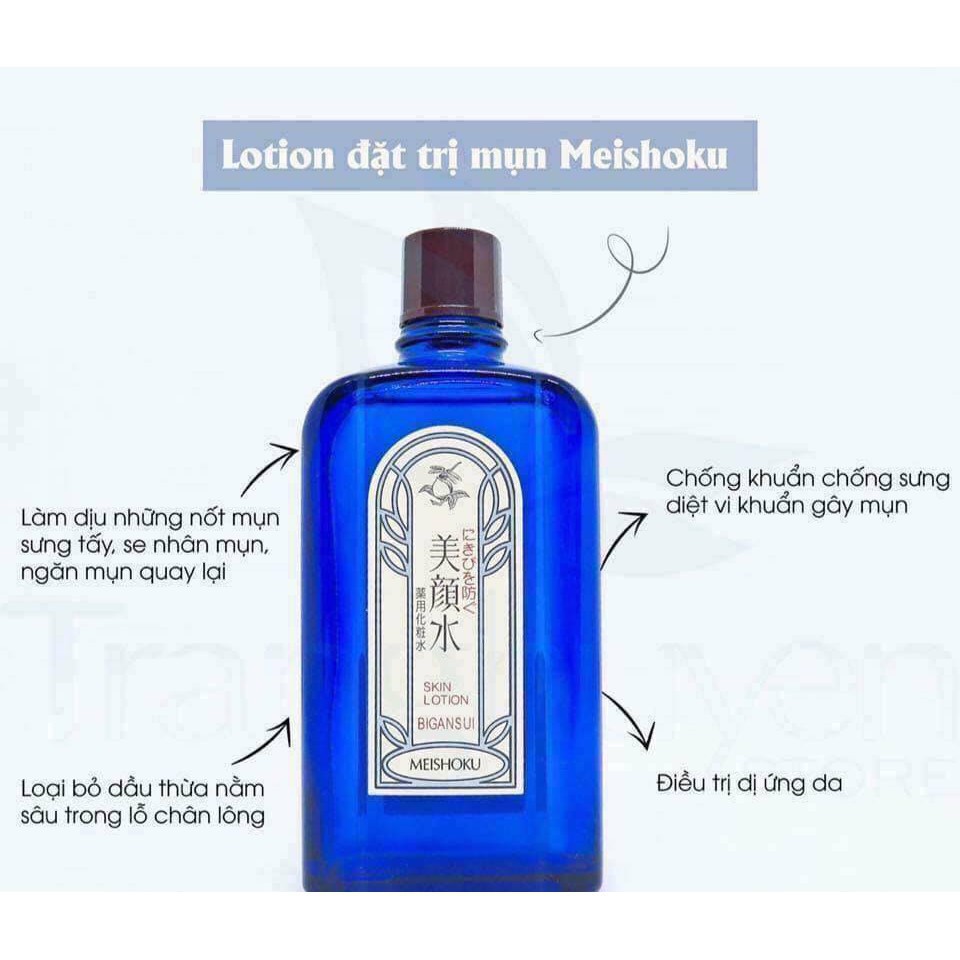 Toner Meishoku Bigansui Medicated Skin Lotion cho da mụn (90ml)