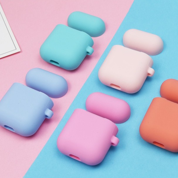 [Airpods 1/2] Ốp Airpods màu Pastel chống bẩn cao cấp thế hệ mới 2021, bảo vệ hoàn hảo cho Airpod 1/2