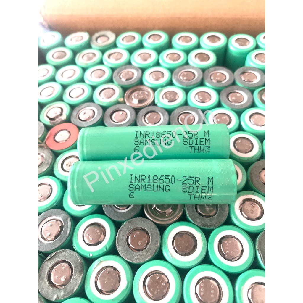 Pin 18650 Sony VTC4, Samsung 20R, Samsung 20Q, Samsung 25R tháo khối, chính hãng, dòng xả cao, dành cho máy công cụ