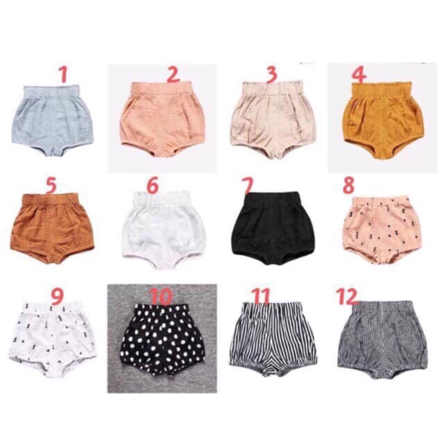 Quần boom - style Hàng xẻng cho bé gái